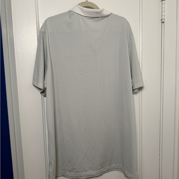 Nike Men's Polo Shirt - Black and White Stripes - Picture 2 of 3